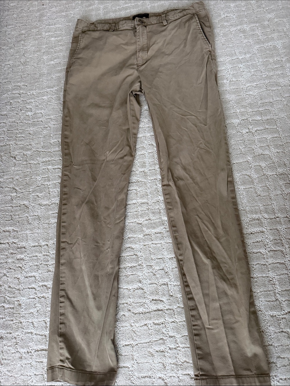 Men's Khaki Chino Pants - Skinny Fit